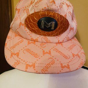MAURI Orange w/Alligator "M" Logo and Adjustable Strap Baseball Cap.